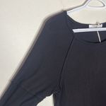 Project Social T dark brown cotton exposed seam lounge long sleeve t-shirt sz XS Photo 4