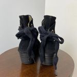 Fly London YAMA Suede Lace Up Wedge Ankle Boots Black Sz 36 6= Photo 4