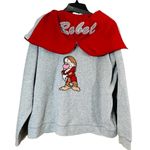 Disney Grumpy Gray Fleece Zip-Up Hoodie Size Large Y2K Photo 8