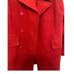 Coldwater Creek Red Collared Button Down Long Sleeve Coat Size Medium Photo 1