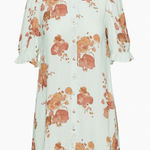 Aritzia Wilfred Poppins Floral Puff Sleeve Shirt Dress S Photo 0
