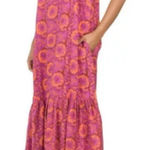 House of Harlow 1960 Jackie Floral Midi Dress Pink Photo 0