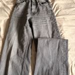 ZARA  Wide-Leg High-Rise Jeans Raw Hem Photo 2