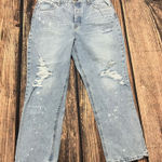 No Boundaries  Women's‎ High Rise Distressed Straight Jeans Size 17 Blue Photo 0