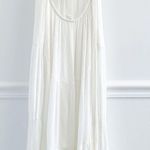 Mustard Seed Boutique White Ruffle Maxi Open Back Dress Photo 4