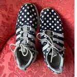 Adidas  Navy Polka Dot Sneakers - Women's Size 7.5 Photo 0