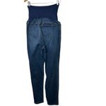 Indigo Blue  Maternity Full Panel Straight Fit Medium Rinse Jeans Women's 1X Photo 4