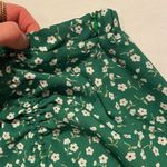 Max Studio Green Floral Ruched Skirt Photo 4
