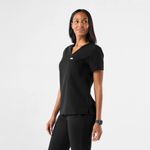 FIGS  Women's Catarina One Pocket Scrub Top in Black, Size Large Photo 1
