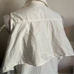 Peter Som  • White Ruffle Button Front Tank Top Photo 10