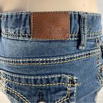 Vanity Low Rise Slim Distressed Bootcut Jeans Contrast Stitching Y2K 30x33 Blue Size undefined Photo 8