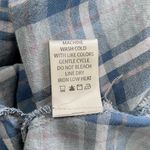 Max Studio New  Plaid Ruffle Hem Balloon Sleeve Babydoll Dress Blue Photo 15