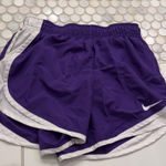 Nike Women's Athletic Shorts in Purple and White Photo 0