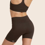 Set Active  Sculptflex Espresso Brown Biker Shorts Photo 4