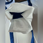 A NWT Modern Vintage Canvas Sanrio Hello Kitty X Milkis Fabric Tote Handbag Bag Blue Photo 5