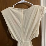 New Ruched plunge midi dress white Photo 4