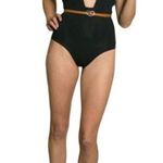 Mara Hoffman Standard Audrey Black Deep V One Piece Swimsuit Size L Photo 6