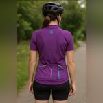 Endura Women’s Cycling Jersey Purple Zip Medium Photo 2