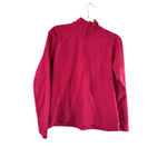 Eddie Bauer Women's Long Sleeve Tee L Pink Fleece Quarter-Zip Photo 7