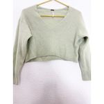 Free People  Elias Cashmere V Sweater Size Small Ribbed Cropped Soft Casual Photo 7