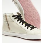 P448 Nautilus High Top Skate Sneakers White Italian Size 35 (US 5) EUC Photo 1