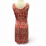 Natural Reflections White and Orange Sleeveless Sundress Photo 2