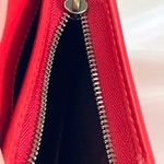 Gucci GG Supreme Cherry Wallet Crystal Embellished Red Leather Interior EUC Photo 7