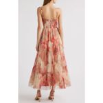 Hutch  Smocked Tulle Gown Dress Taupe Red Size Medium NWT Wedding Romantic Fairy Photo 9