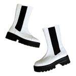 Stuart Weitzman NEW  Presley Ultralift Lug Sole Croc Boot Light Blue US 8 EU 38.5 Photo 9