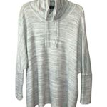 VICI Gray And White Cowl Neck Oversized Sweater Size S Photo 0