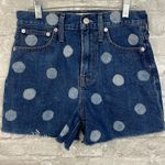Madewell High Waisted The Perfect Vintage Short Polka Dot Photo 3