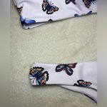 SheIn  White Butterfly High-Cut Bikini Medium EUC Photo 2