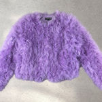Lamarque Deora Feather Jacket Size M Lilac Purple Size M Photo 0
