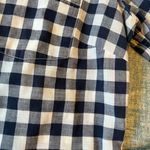 J.Crew  The Perfect Shirt White Blue Buffalo Plaid Long Sleeve Button Down Medium Photo 7