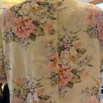 Vintage Depeche ModeChic Floral Maxi Dress in Cream and Pink Size 12 Photo 3