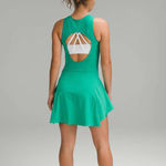 Lululemon  Everlux Short-Lined Tennis Tank Top Dress 6" Maldives Green Size 10 Photo 1