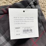 Croft & Barrow Lot of 2 - Elegant Plaid A-Line Skirt - Gray and Red & Tan and Gray Photo 4
