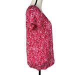 French Laundry Medium Top Crochet Round Neck Stretch Short Sleeve Lightweight Photo 3