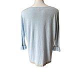 Lilly Pulitzer Charla Pullover Sweater Blue Metallic Gold, (runs big), Sz S Photo 7