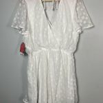 Arula xquisite White textured romper size XL Photo 8
