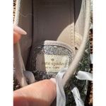 Kate Spade X Keds White Sparkle Glitter Ribbon Lace Up Flat Bridal Sneakers 6.5 Photo 1