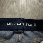 American Eagle American‎ Eagle Dark Wash Mid Rise Curvy Jegging Distressed Jeans Size 4 Short Photo 6