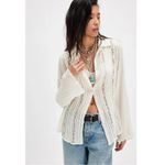 Free People  FP One Mila Shirt in Optic White Ethereal Dainty Romantic Large Photo 5