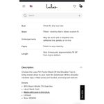 Lulus  Womens Bodysuit Size Small Flirt Factor Black Off-the-Shoulder Top Photo 3