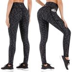 Healthyoga Leggings Black & Gray Space Dyed Yoga Workout Legging Womens Size XXL Photo 1