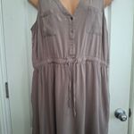 Maurice's  2X Women's Sleeveless Button-Down Dress- Taupe Photo 7