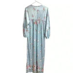 Jolie Two Vintage Floral Gown Size‎ Medium Blue Photo 5