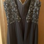 Tony Bowls Le Gala black floral embroidered embellished gown Photo 4