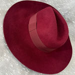 Michael Stars 100% Wool Fedora Womens Burgundy Photo 0
