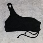 SALT + COVE Juniors Solid One Shoulder Swim Bikini Top Xsmall NEW Black Size XS Photo 2